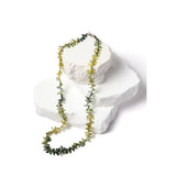 Jardin des Saphirs — Hand-Carved Sapphire Leaf Necklace