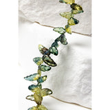 Jardin des Saphirs — Hand-Carved Sapphire Leaf Necklace