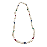 Gemma Perla Freshwater Pearl & Gemstone Necklace