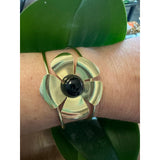 Perennial Flower Cuff - Black Onyx