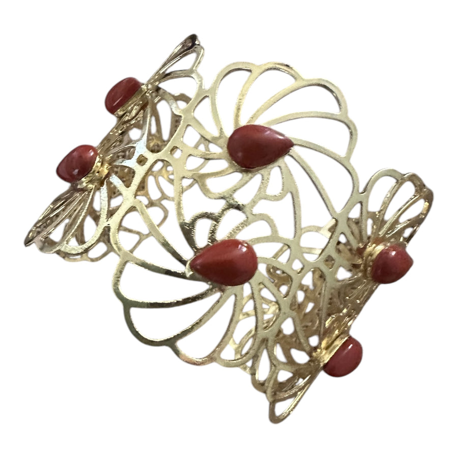 Lace Bracelet - Red Jasper