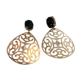 Dreamland Earrings - Onyx & Moonstone