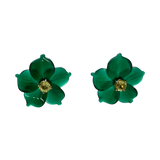 Green Onyx Blossom Earrings