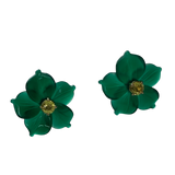 Green Onyx Blossom Earrings