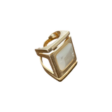 Architectural Ring - Mother of Pearl