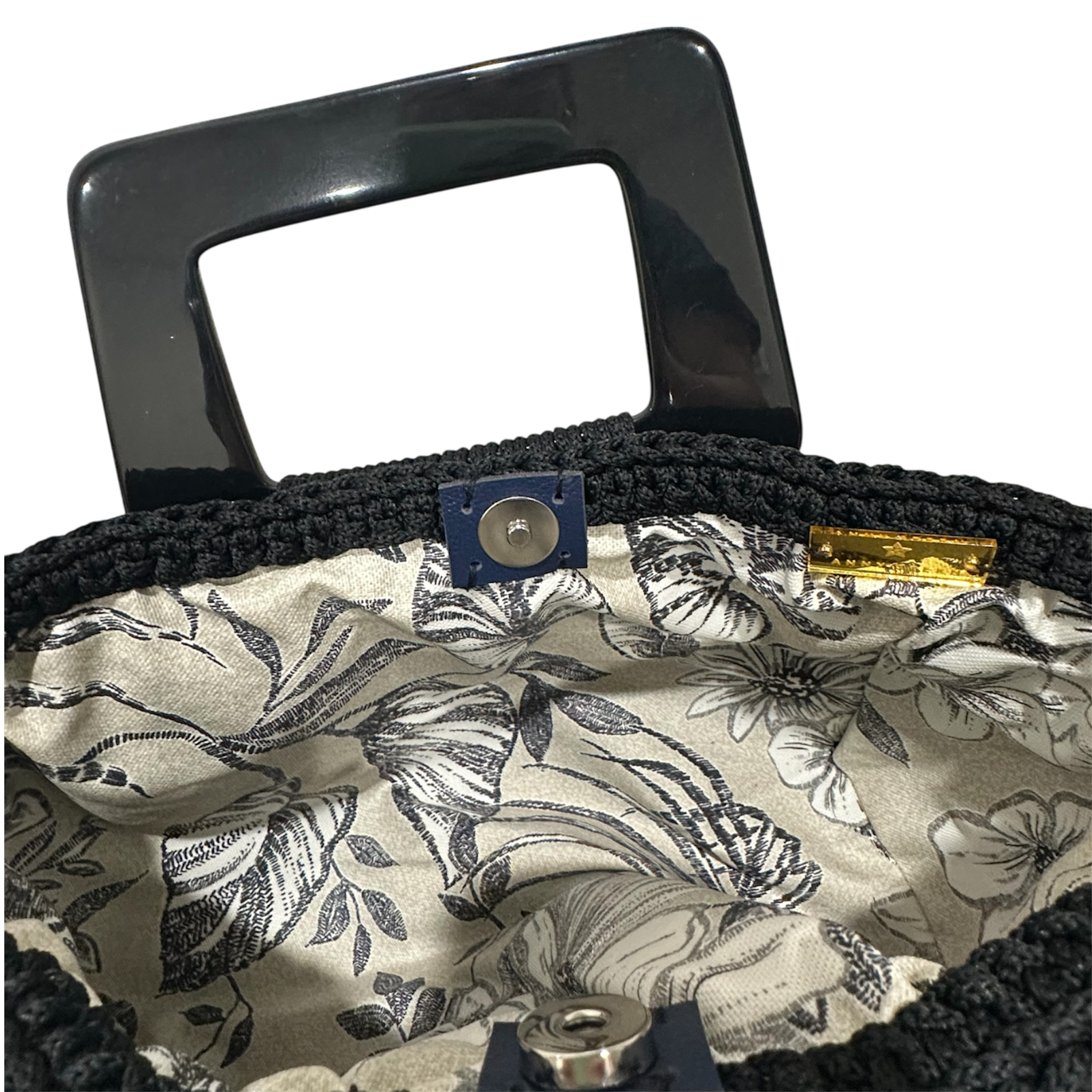 Giselle Handbag – Botanical Noir