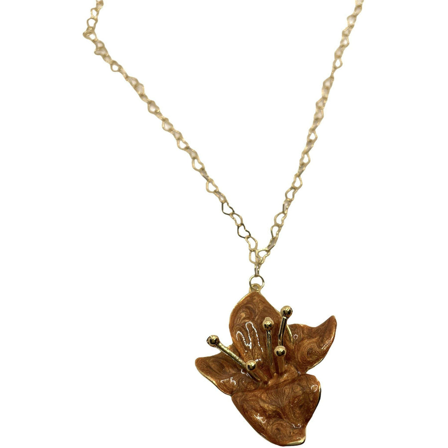 Bougainvillea Necklace - Pearl Copper - Anny Stern Jewelry