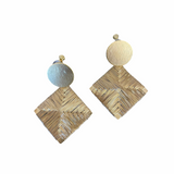 Handwoven Basket Clip-On Earrings - Anny Stern Jewelry