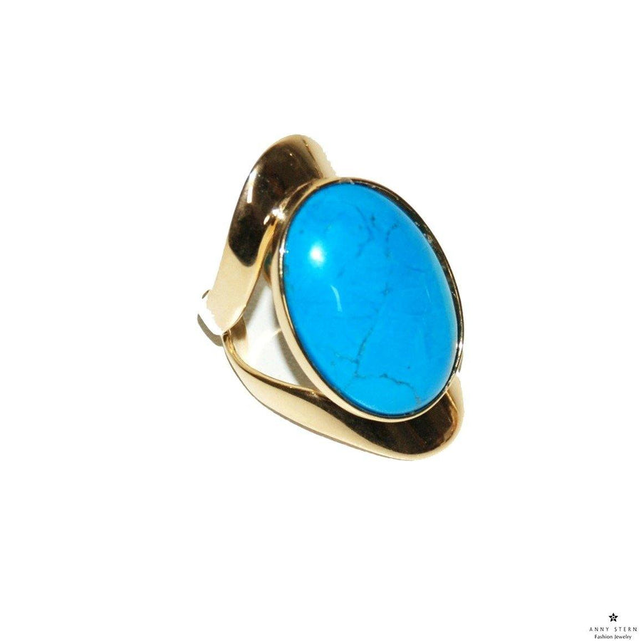 Allure Ring - Howlite Turquoise - Anny Stern Jewelry