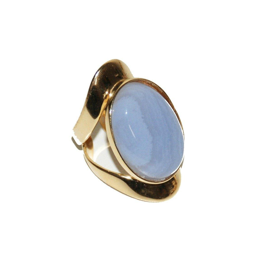 Allure Ring - Blue Lace Agate - Anny Stern Jewelry