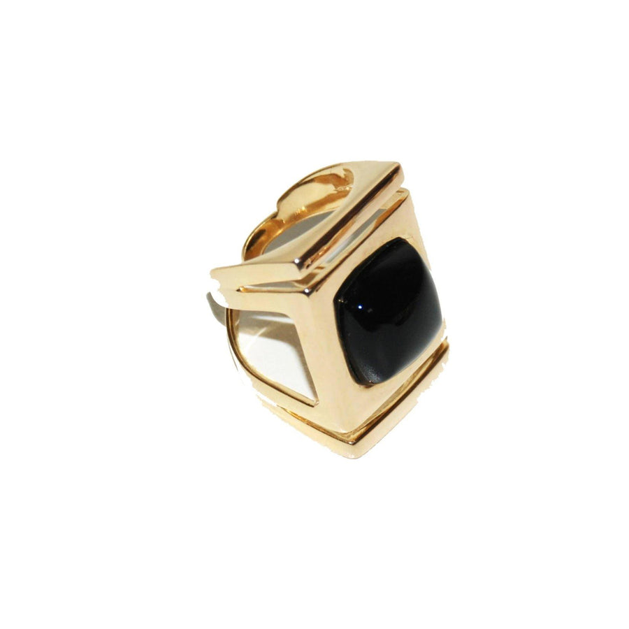 Architectural Ring - Onyx - Anny Stern Jewelry