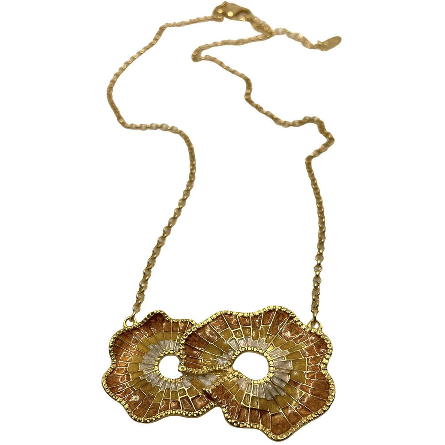 Water Lily Redesigned Necklace - Neutral - Anny Stern Jewelry